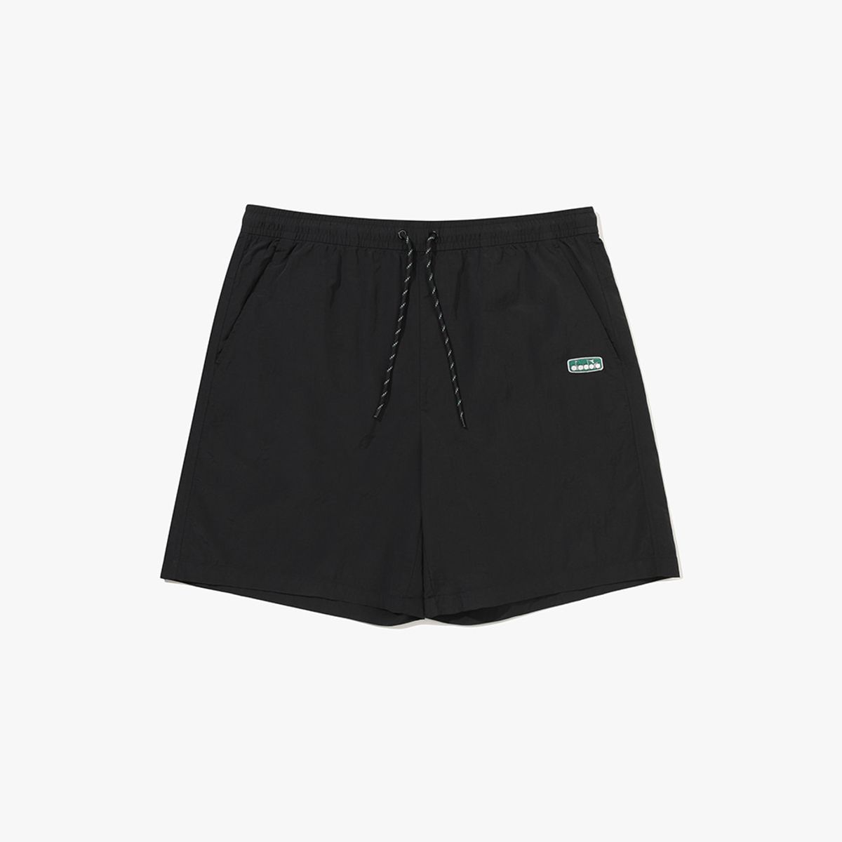 디아도라(diadora) 컴피 4부 우븐 쇼츠 BLACK