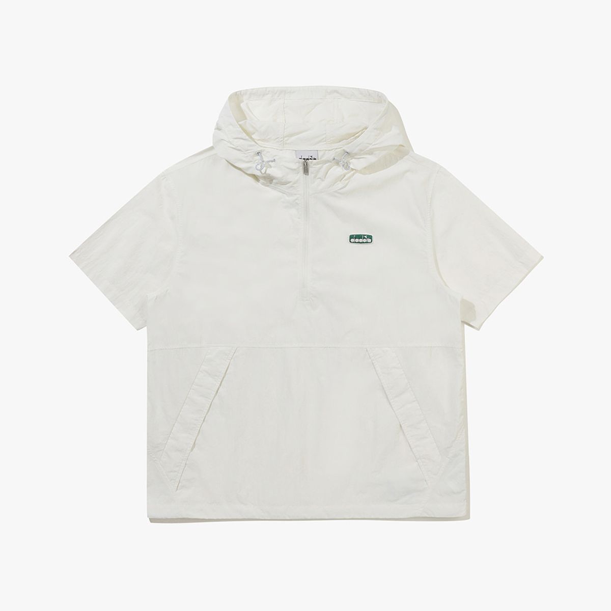 디아도라(diadora) 컴피 후드 반팔 아노락 IVORY