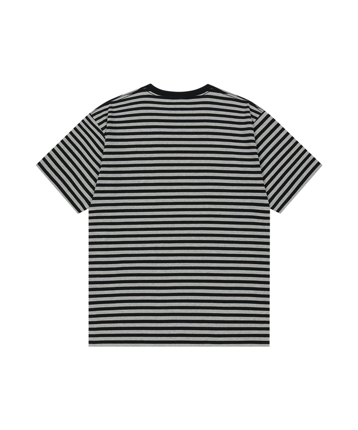 마하그리드(MAHAGRID) STRIPE SLASH LOGO TEE GREY(MG2GMMT513A)