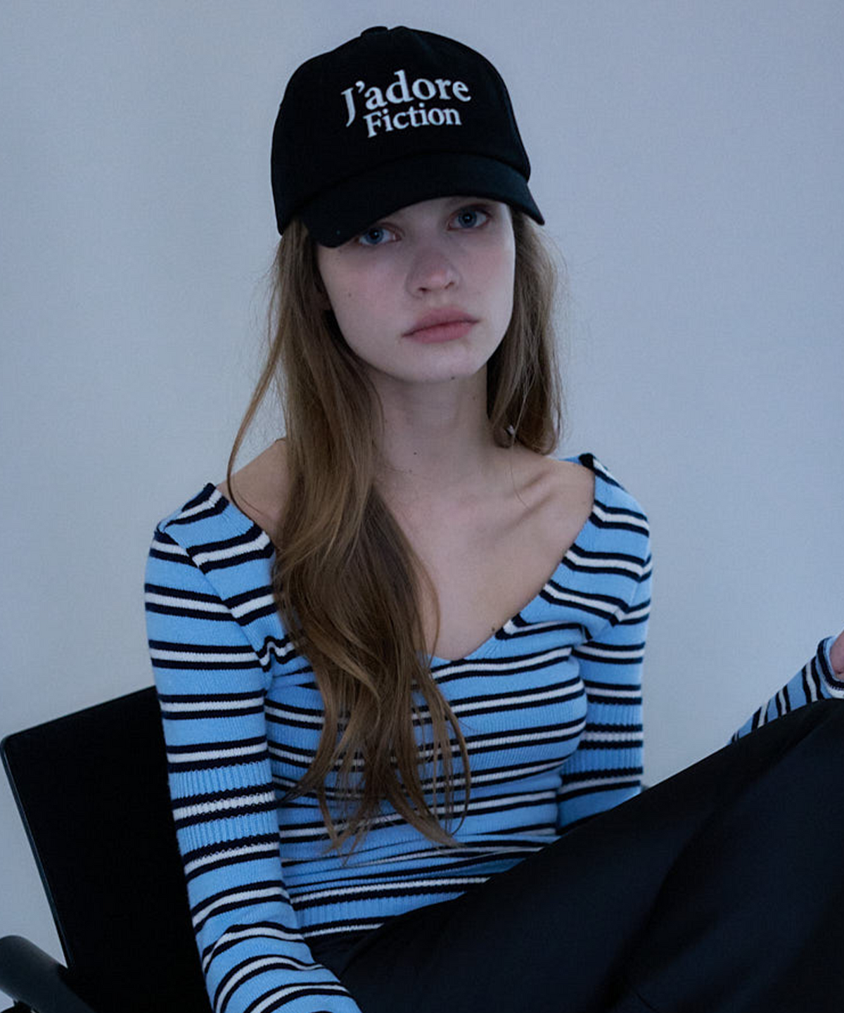 라티젠(LARTIGENT) L23 JADORE BASIC BALL CAP(BLACK)