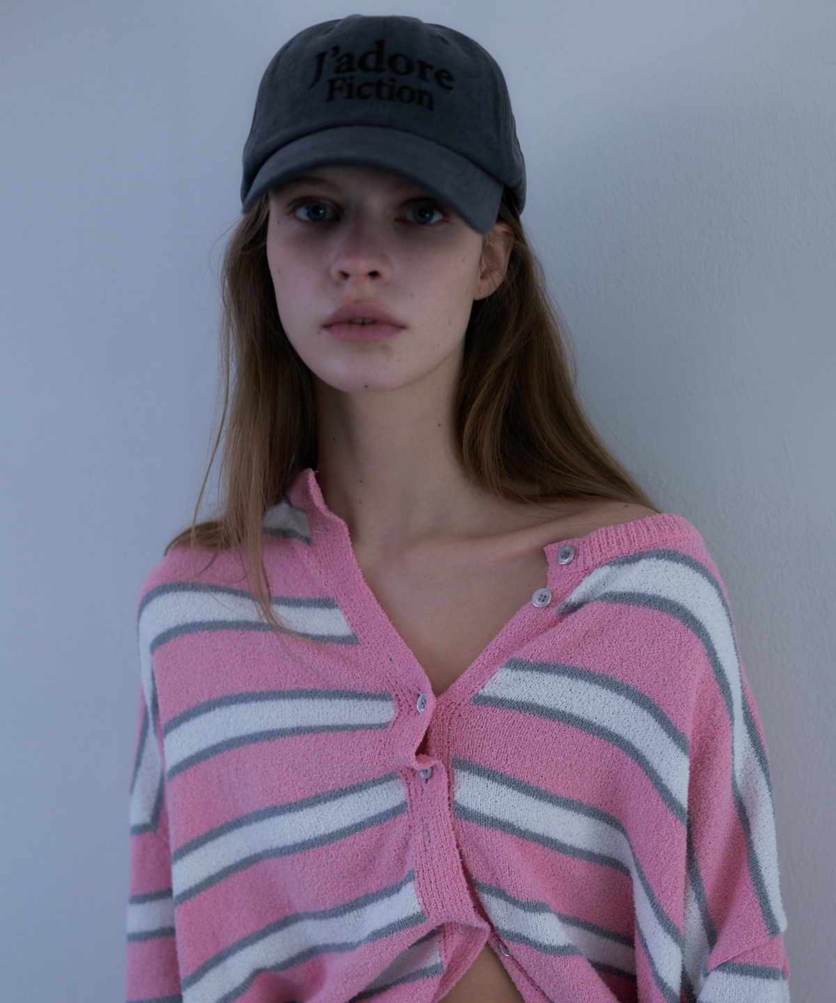 라티젠(LARTIGENT) L23 JADORE BASIC BALL CAP(CHARCOAL)