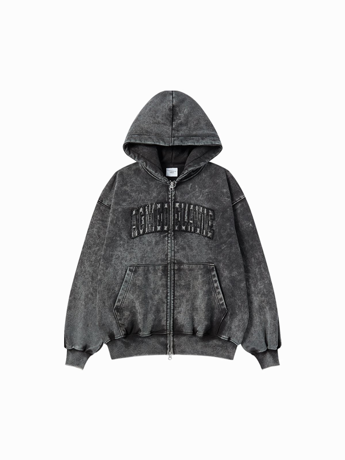 아크메드라비(ACME DE LA VIE) APPLIQUE WASHING HOODIE ZIP UP