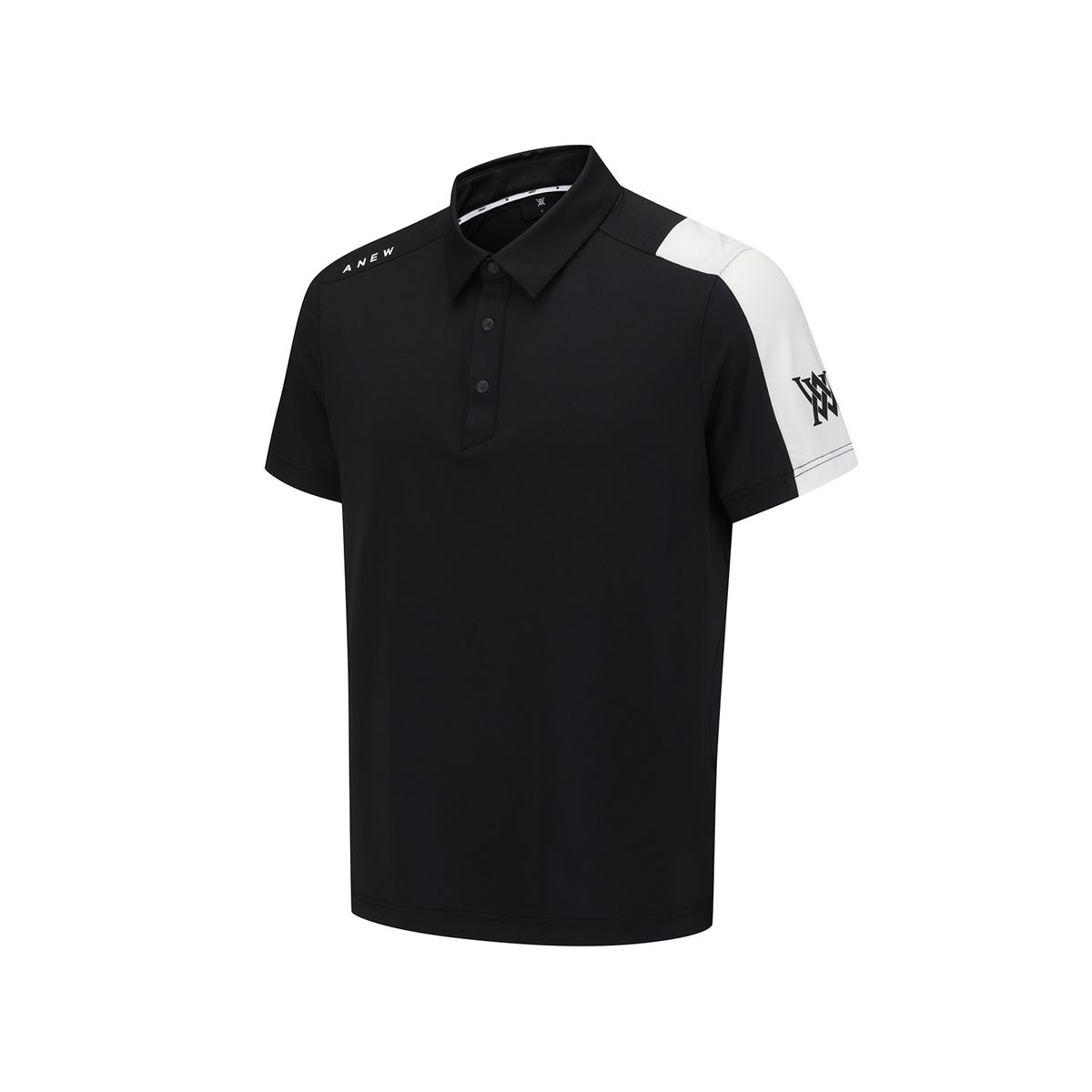 어뉴골프(ANEW GOLF) MEN BLOCK POINT T-SHIRT_BK