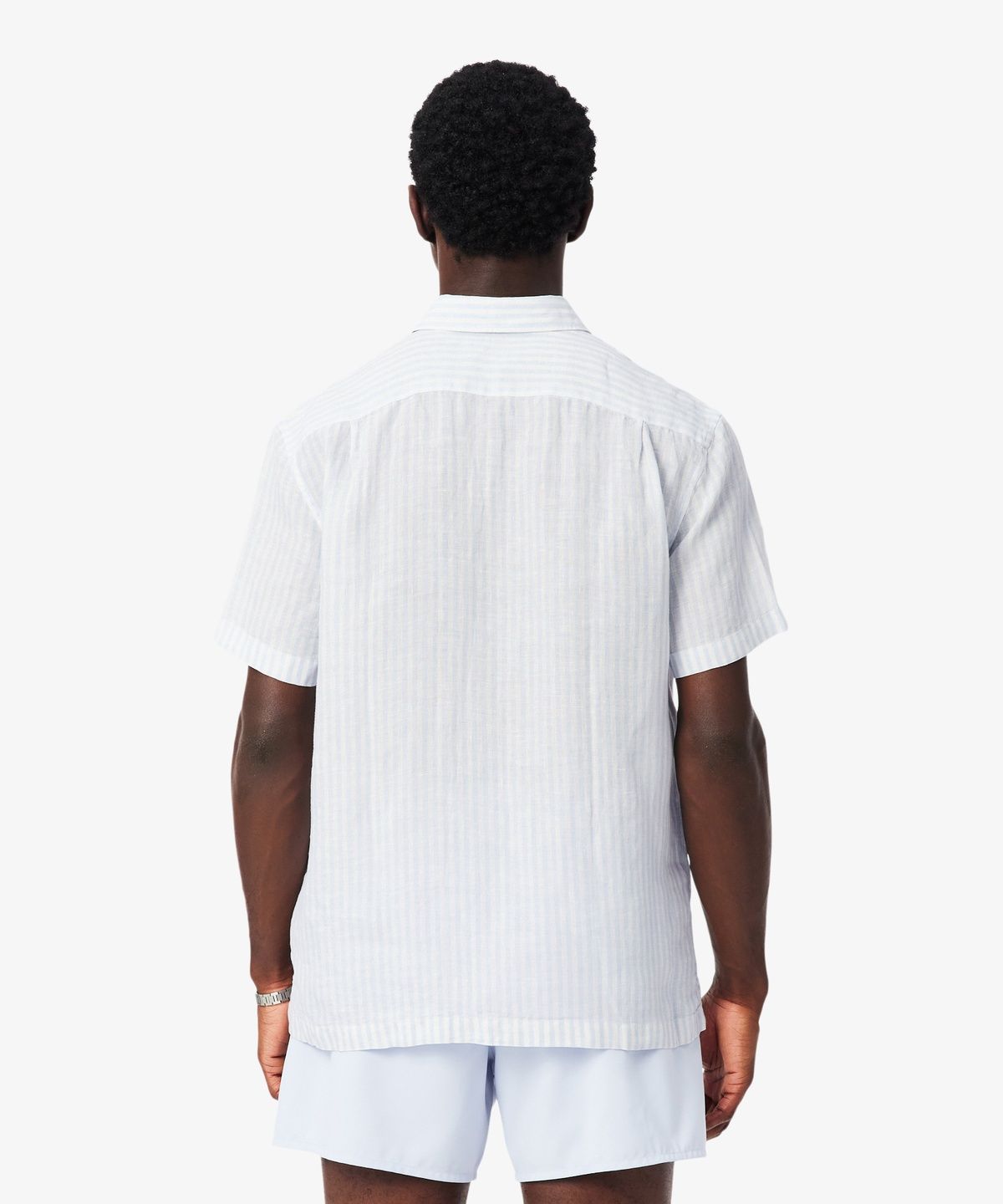 라코스테(LACOSTE) 남성 린넨 스트라이프 반팔 셔츠 CH8061-56G 29I