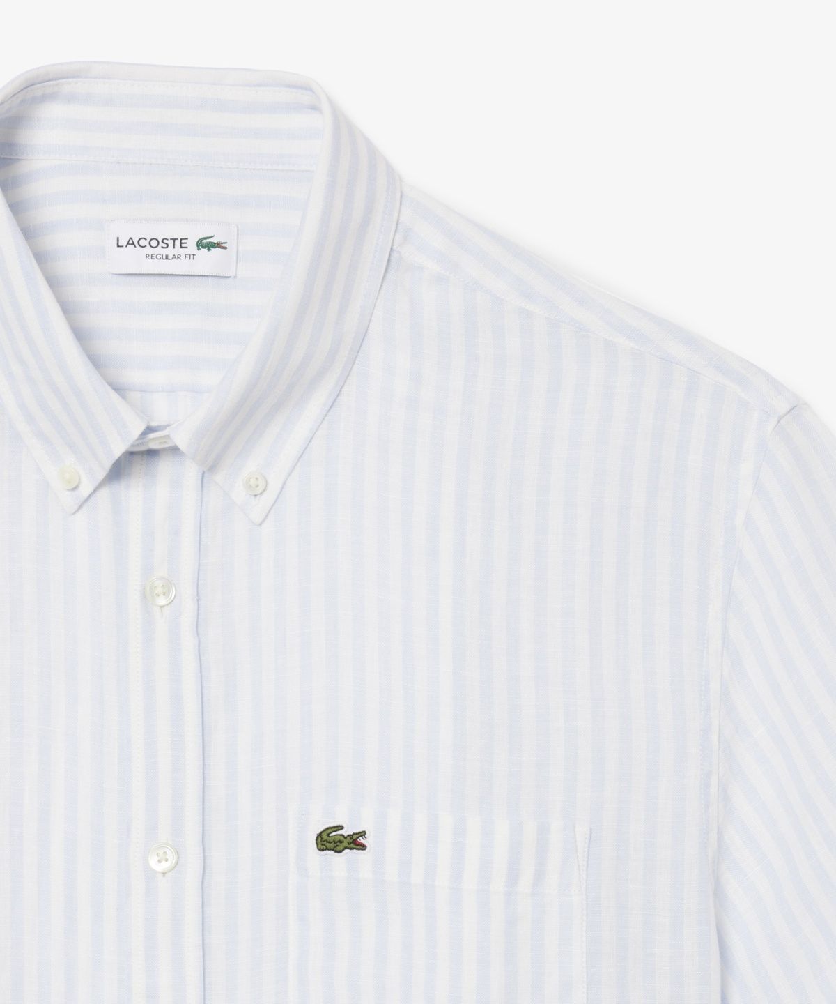 라코스테(LACOSTE) 남성 린넨 스트라이프 반팔 셔츠 CH8061-56G 29I
