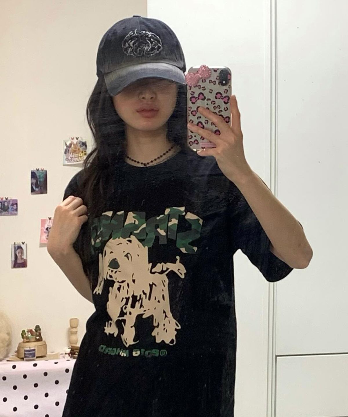 마하그리드(MAHAGRID) CAMO STRANGE PUPPY TEE BLACK(MG2GMMT500A)