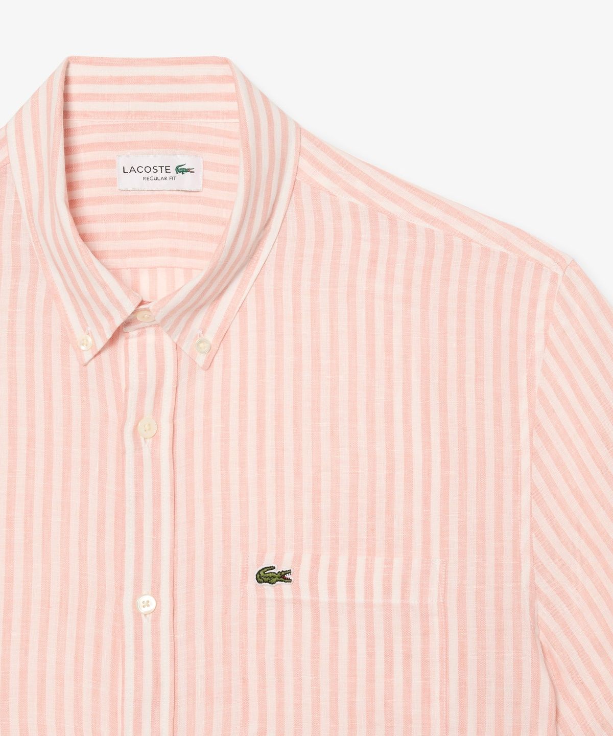 라코스테(LACOSTE) 남성 린넨 스트라이프 반팔 셔츠 CH8061-56G TIM