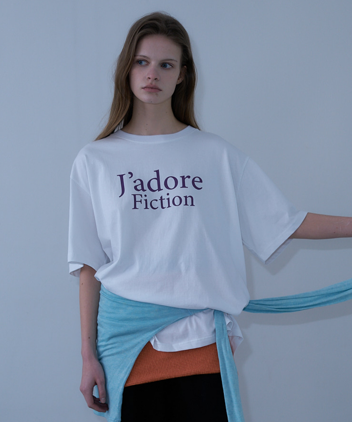 라티젠(LARTIGENT) L23 FICTION OVERFIT T-SHIRT(WHITE)