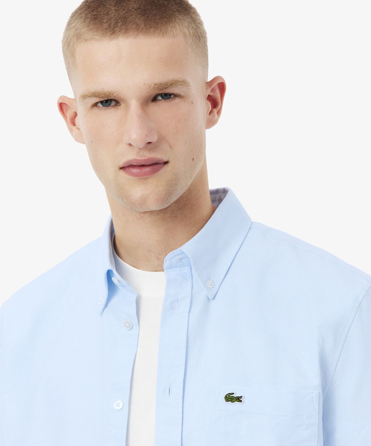 라코스테(LACOSTE) 남성 반팔 옥스포드 셔츠 CH1917-56G F6Z