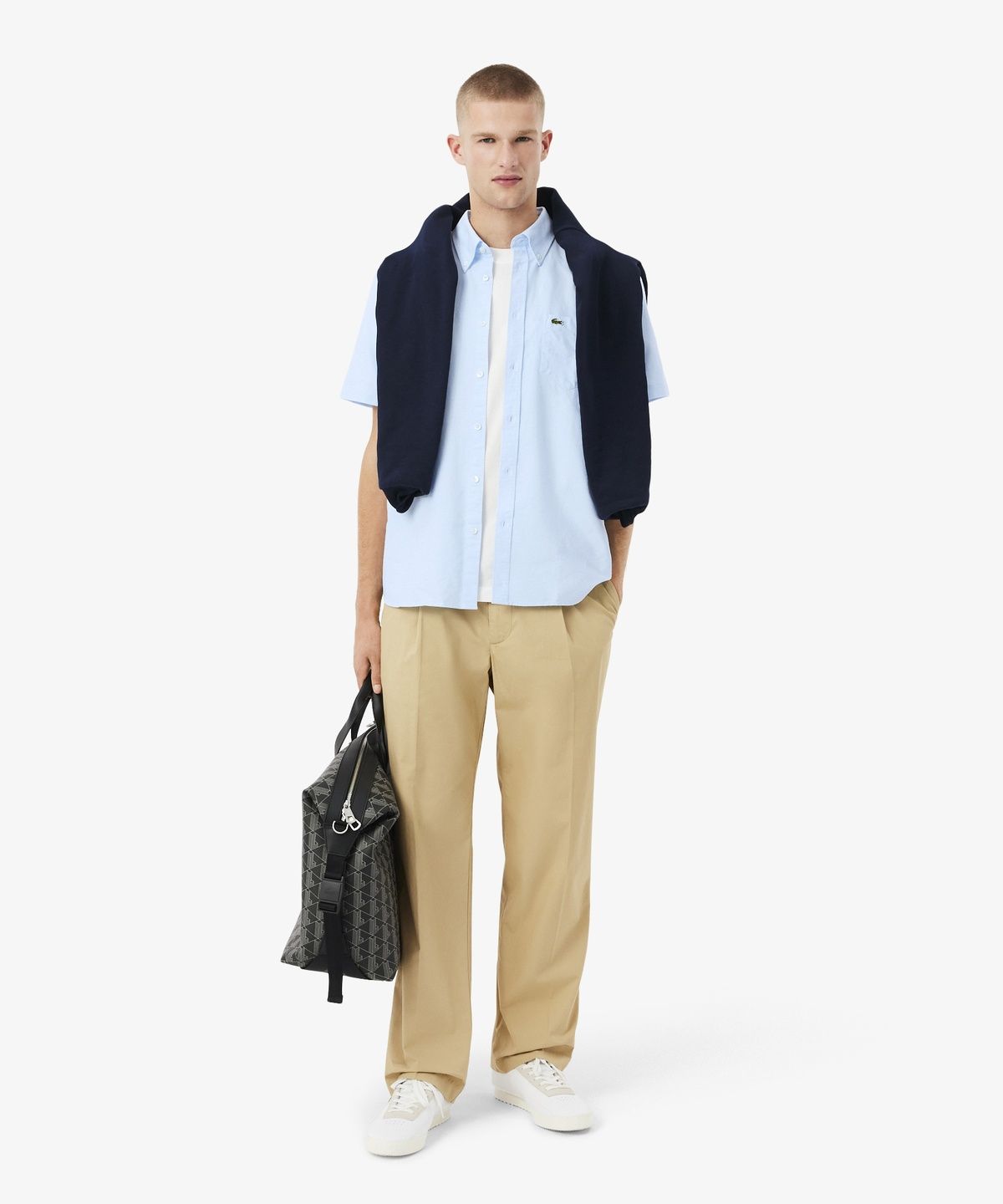라코스테(LACOSTE) 남성 반팔 옥스포드 셔츠 CH1917-56G F6Z