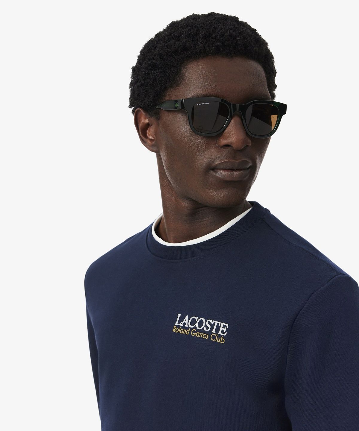 라코스테(LACOSTE) 남성 롤랑가로스 그래픽 크루넥 스웻셔츠 SH0372-56G 166