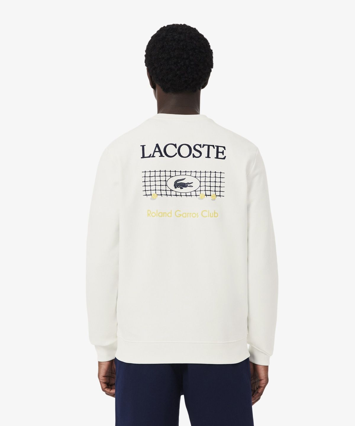 라코스테(LACOSTE) 남성 롤랑가로스 그래픽 크루넥 스웻셔츠 SH0372-56G 70V