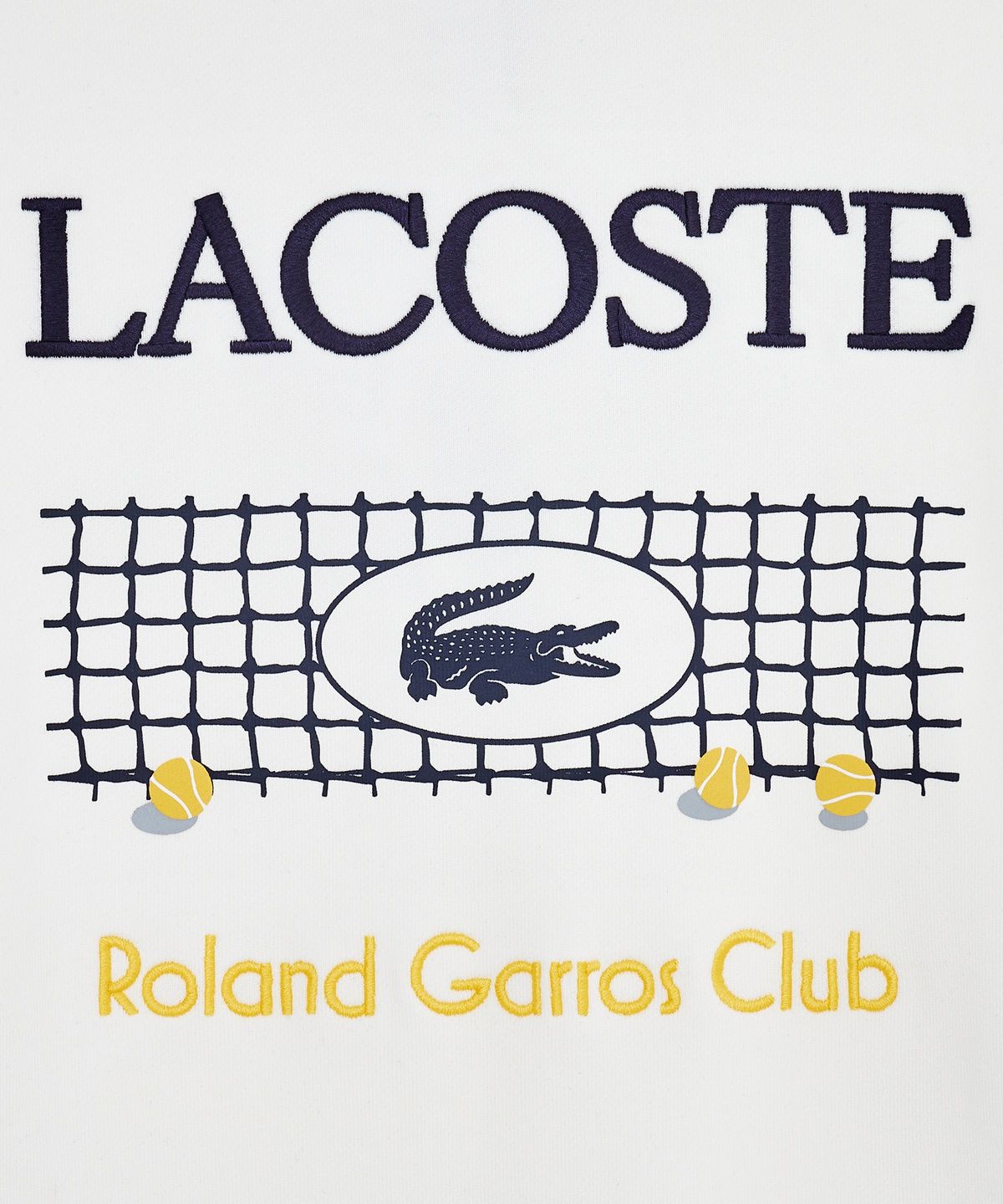 라코스테(LACOSTE) 남성 롤랑가로스 그래픽 크루넥 스웻셔츠 SH0372-56G 70V