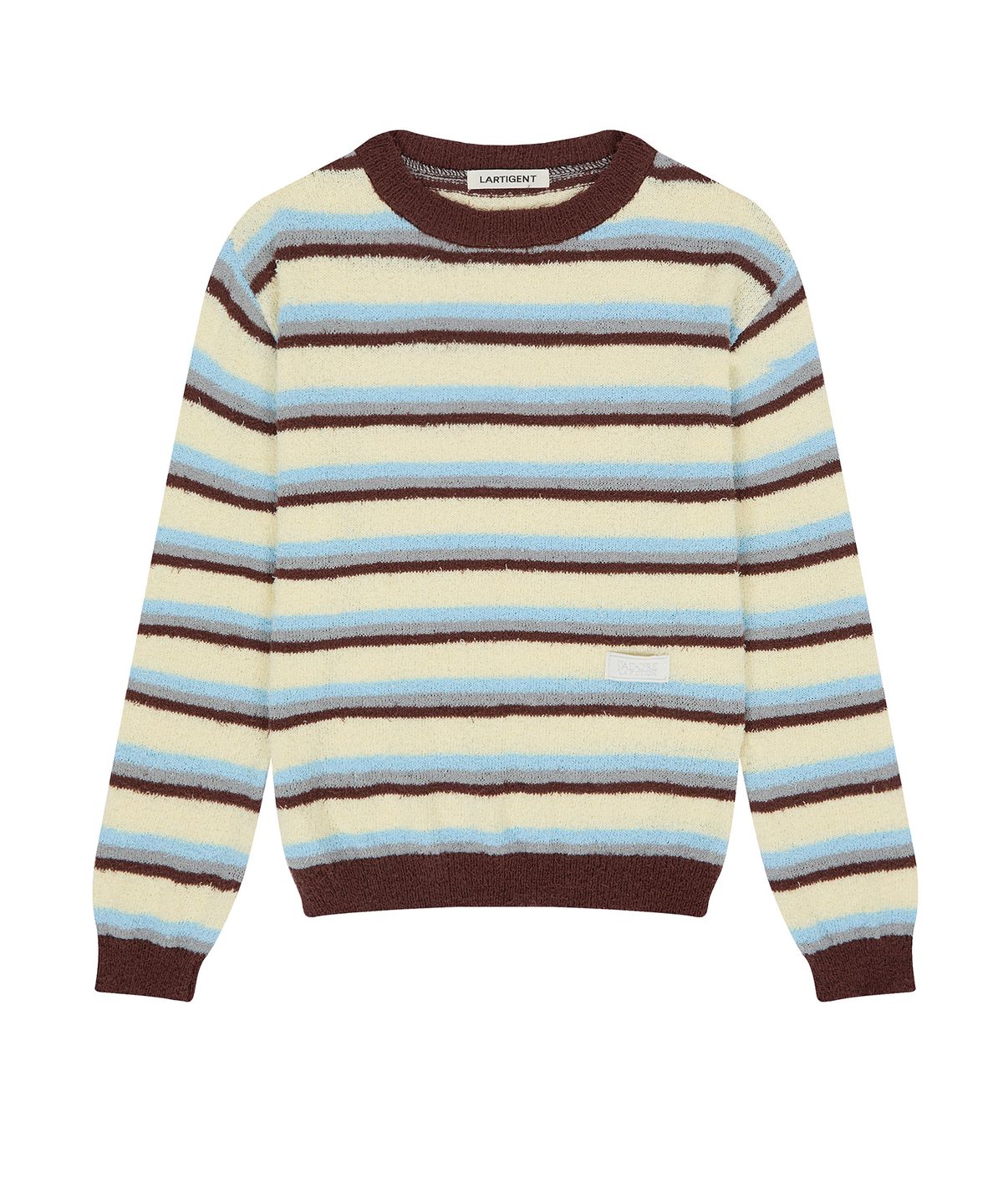 라티젠(LARTIGENT) L23 BOUCLE STRIPE KNIT(YELLOW)