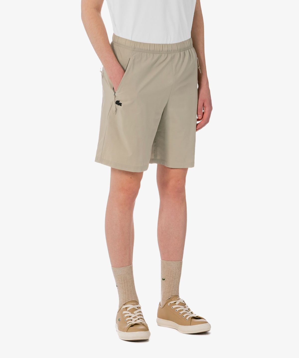 라코스테(LACOSTE) 남성 프리미엄 트레이닝 셋업 쇼츠 GH335E-56G 02S