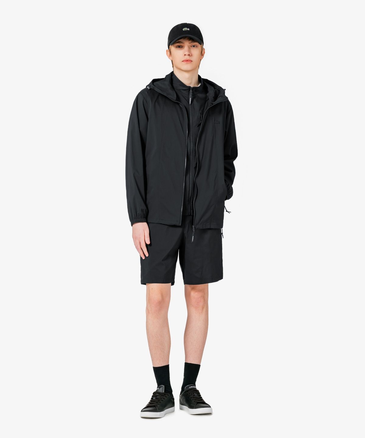 라코스테(LACOSTE) 남성 프리미엄 트레이닝 셋업 쇼츠 GH335E-56G 031