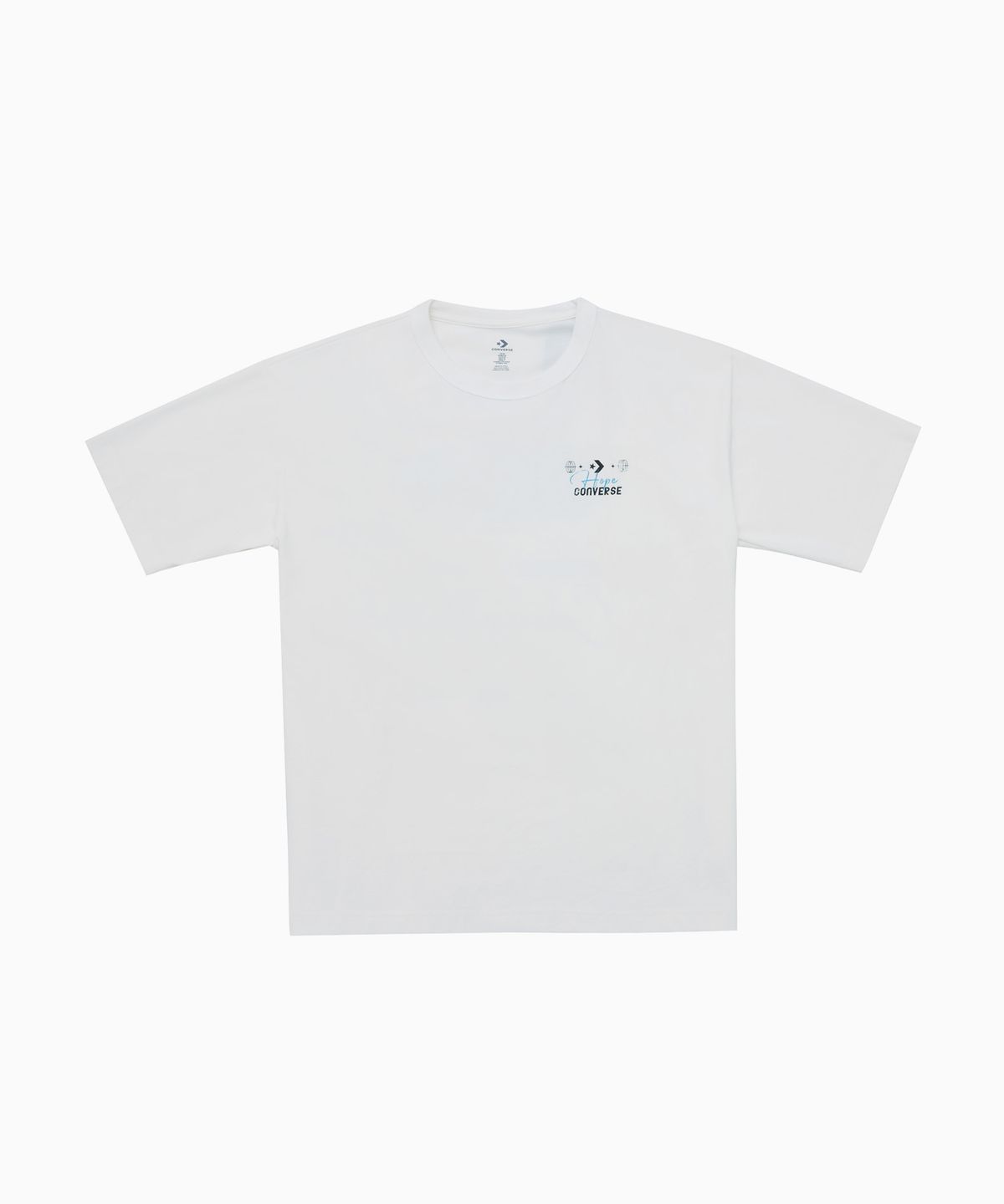 컨버스(CONVERSE) 소로나 로고 그래픽 티셔츠 화이트 MCJ754-001
