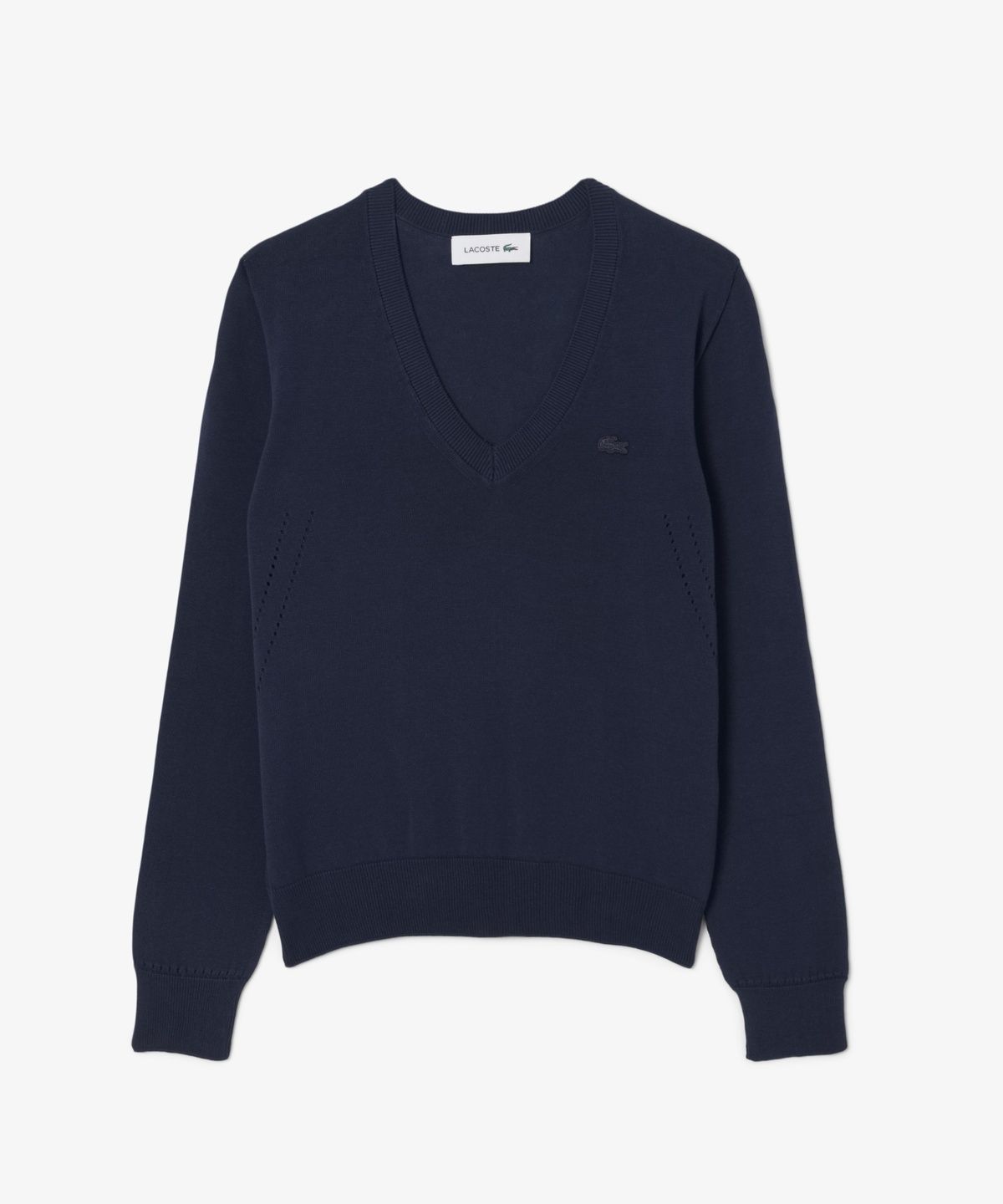 라코스테(LACOSTE) 여성 라이트 코튼 브이넥 스웨터 AF3964-56G 166