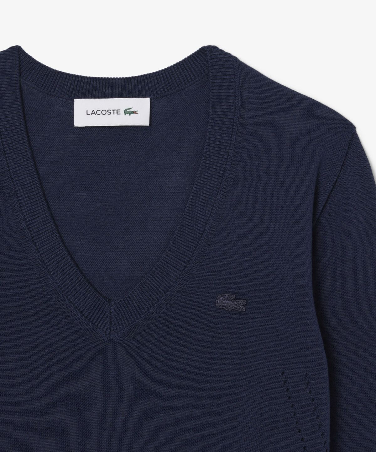라코스테(LACOSTE) 여성 라이트 코튼 브이넥 스웨터 AF3964-56G 166