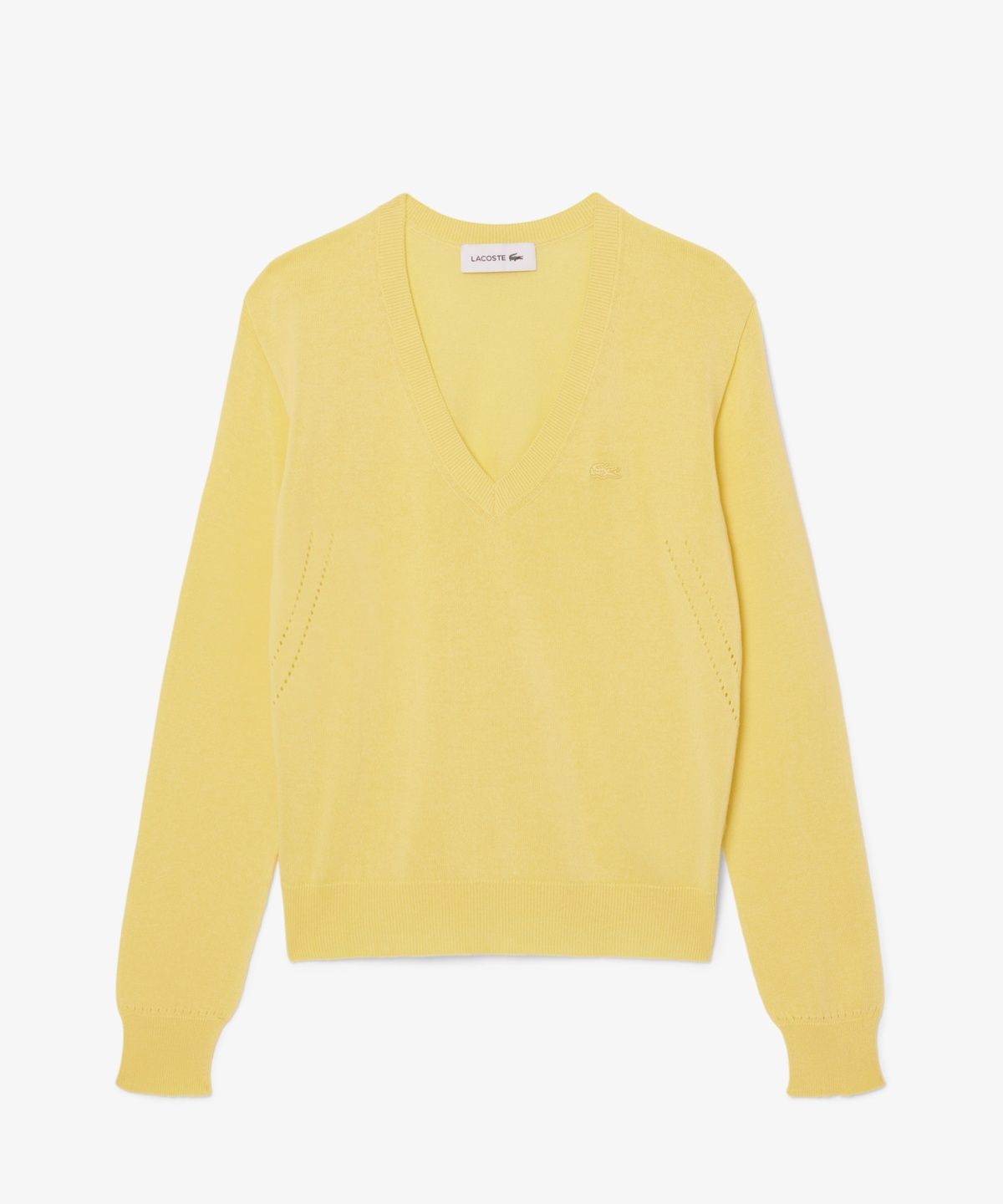 라코스테(LACOSTE) 여성 라이트 코튼 브이넥 스웨터 AF3964-56G 107