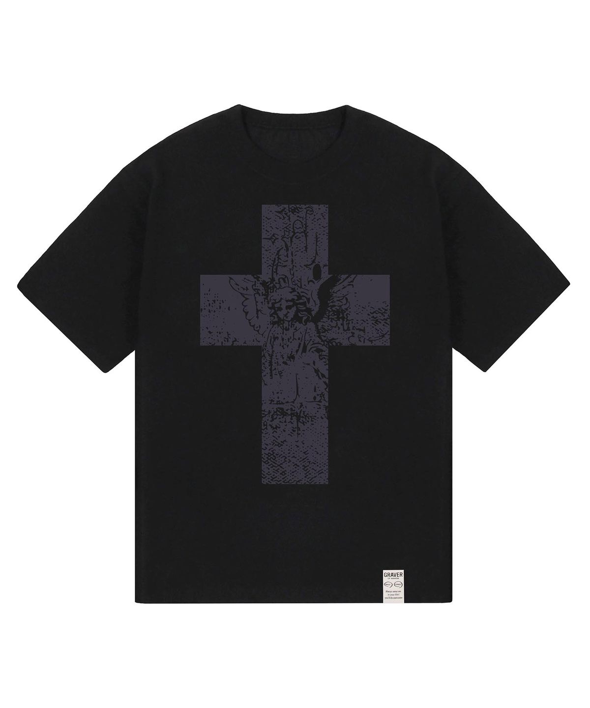 그레이버(GRAVER) [UNISEX]ANGEL CROSS 반팔티_3color