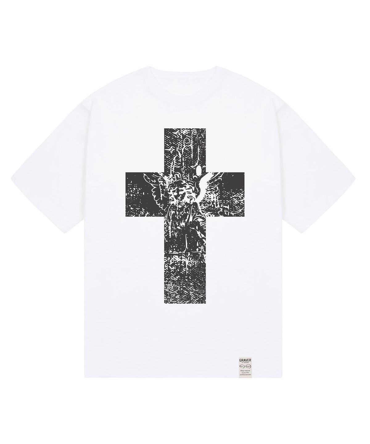 그레이버(GRAVER) [UNISEX]ANGEL CROSS 반팔티_3color