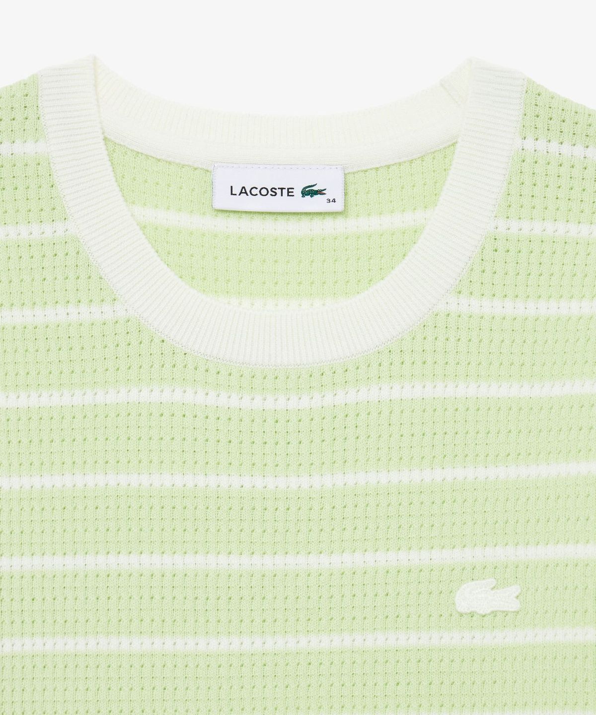 라코스테(LACOSTE) 여성 스카시 크루넥 반팔 스웨터 AF900E-56G BIC