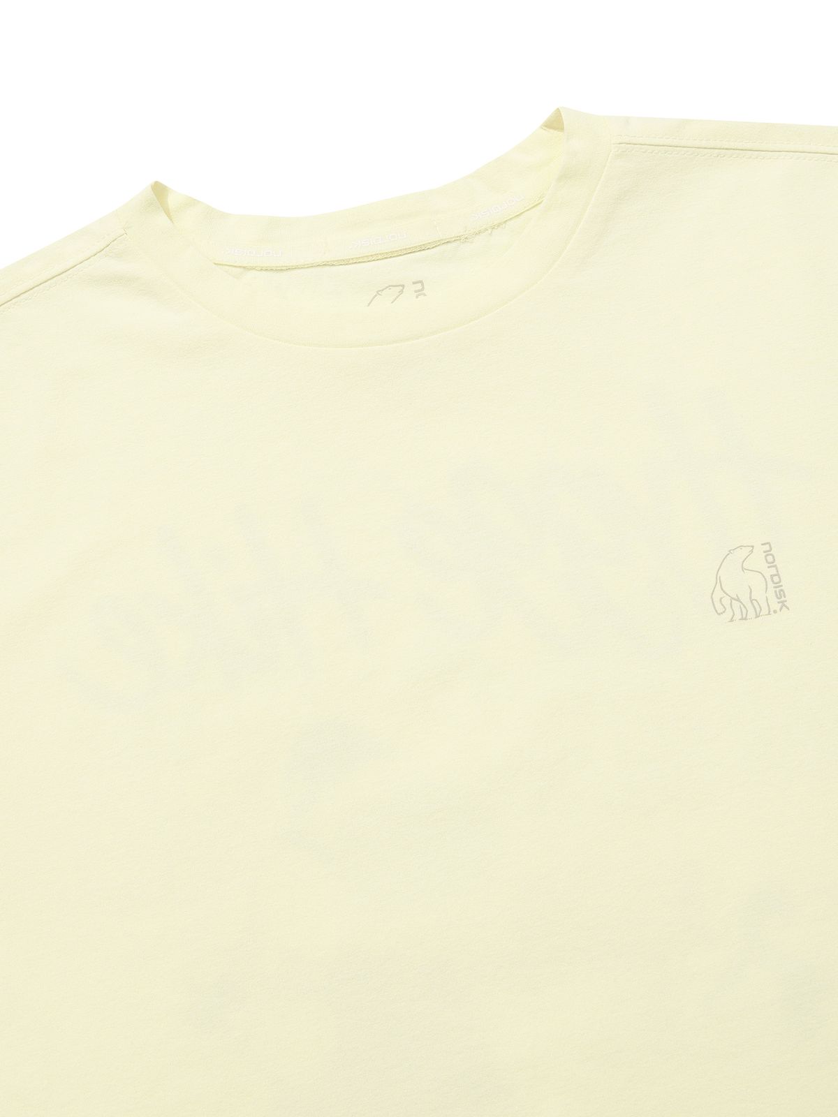 노르디스크(NORDISK) 소로나 폴라베어 그래픽 반팔 티셔츠 - W_Pastel Yellow