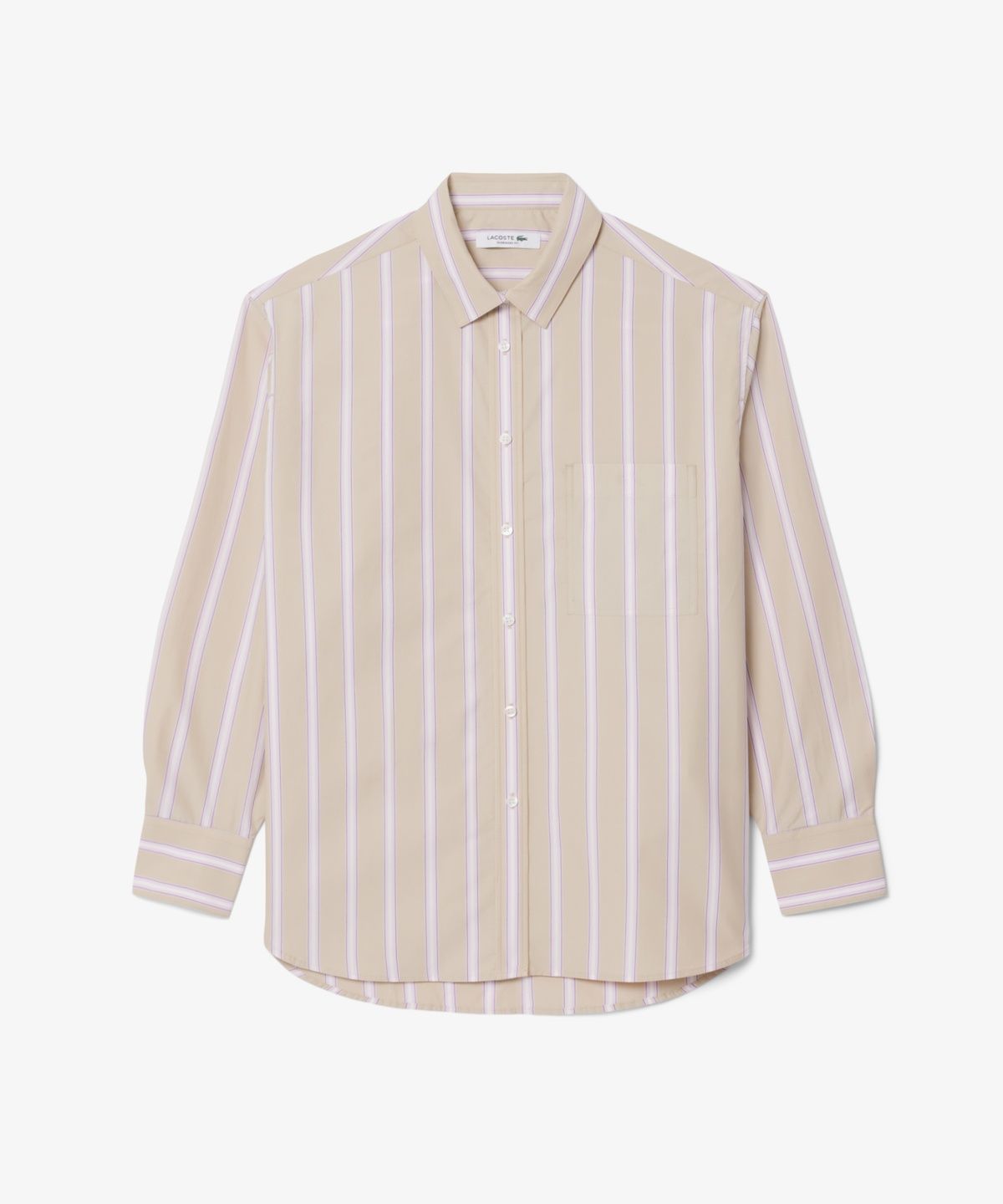 라코스테(LACOSTE) 여성 오버핏 클래식 포플린 셔츠 CF1054-56G 47D
