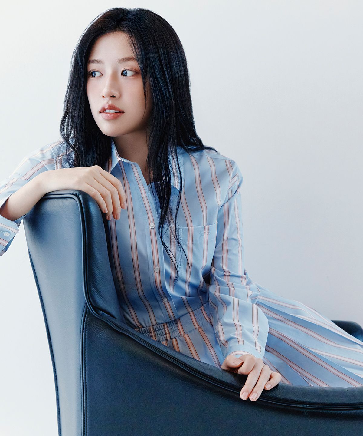 라코스테(LACOSTE) 여성 오버핏 클래식 포플린 셔츠 CF1054-56G 48C