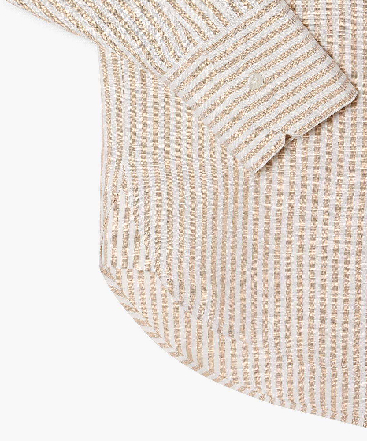 라코스테(LACOSTE) 여성 린넨 블렌디드 스트라이프 셔츠 CF1429-56G 8GI