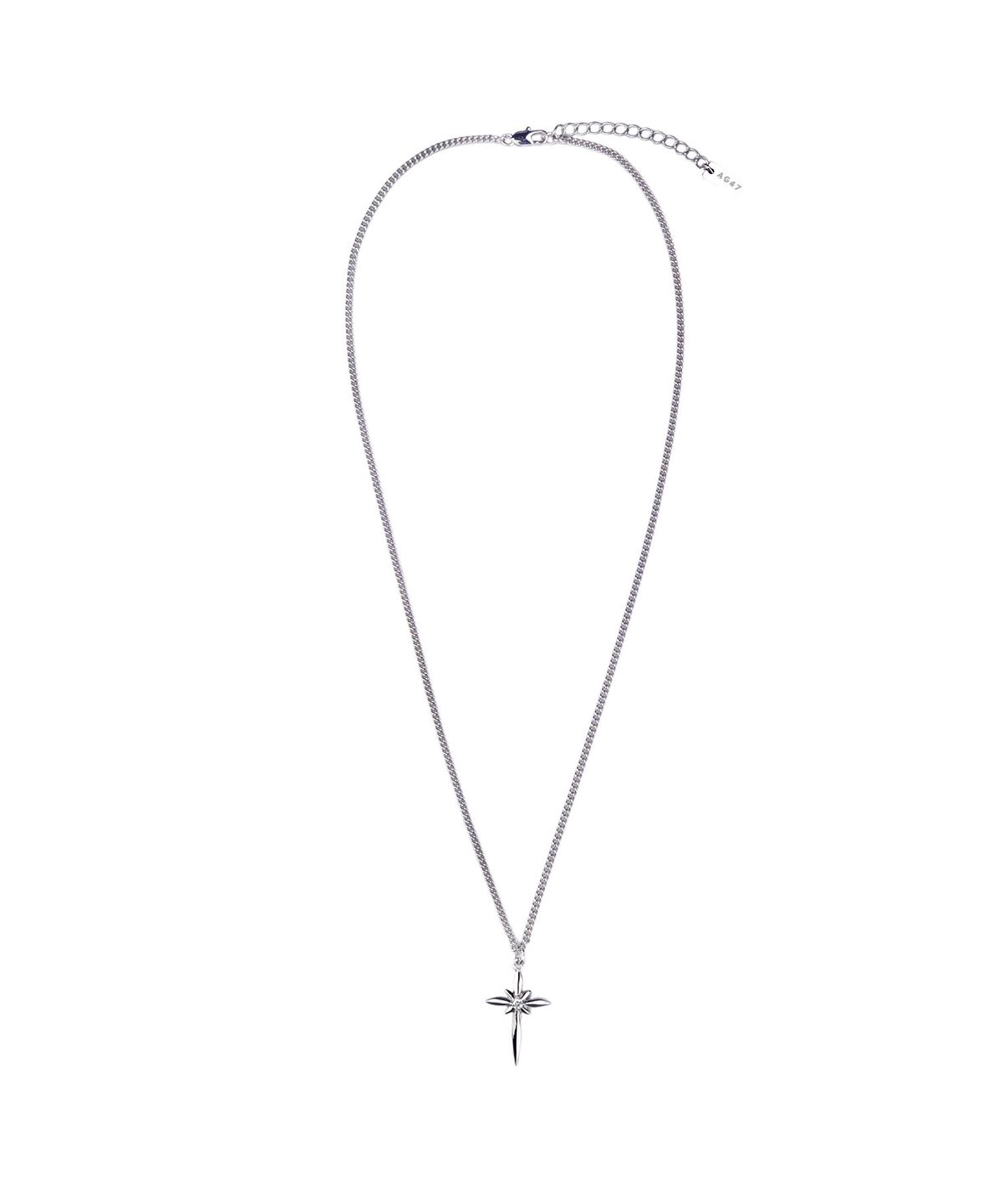 에이지47(AG47) M.C-N-12 Cross Flower Cubic Necklace