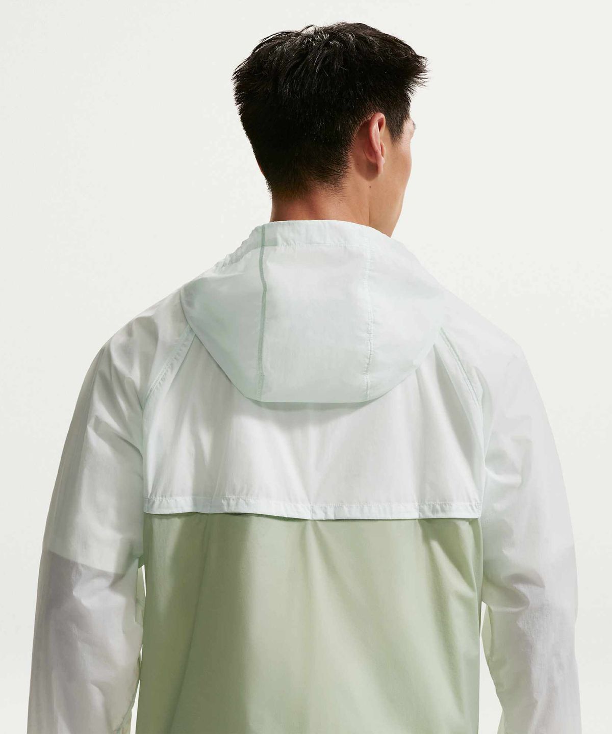 나이키(NIKE) 윈드러너 언라인드 풀집 UV 재킷 M - 배얼리 그린:제이드 호라이즌:화이트 / IO9628-394