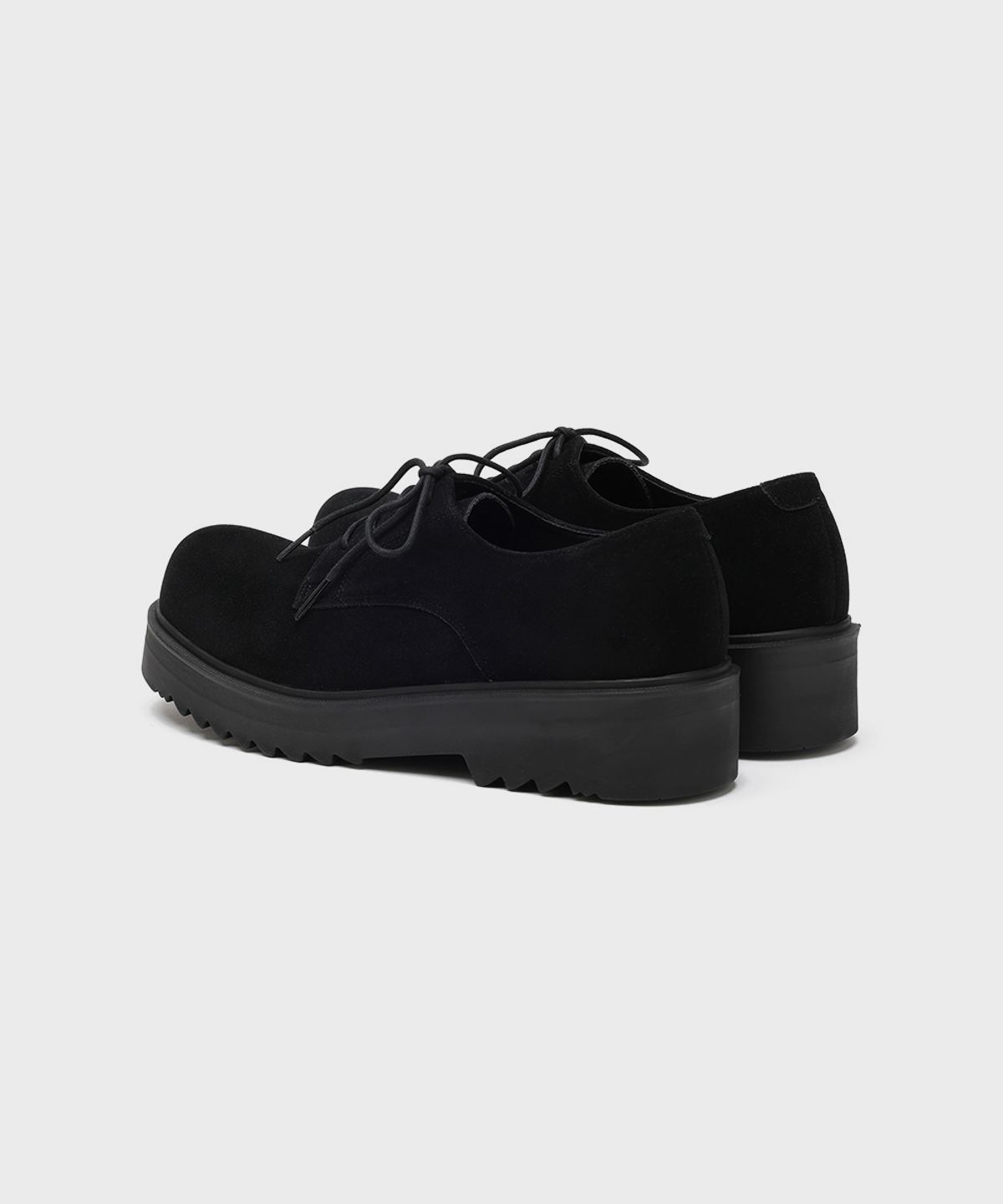 피렌체 아뜨리에(FIRENZE ATELIER) [SECOND.A] 볼륨 라운드토 5CM 스웨이드 더비 2NDF2700BS [BLACK]