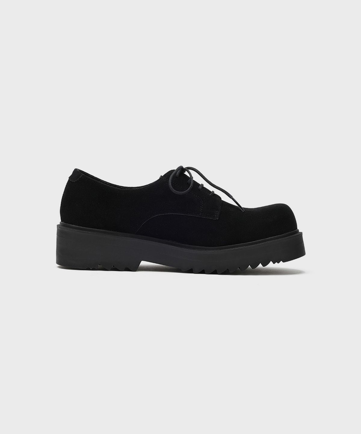 피렌체 아뜨리에(FIRENZE ATELIER) [SECOND.A] 볼륨 라운드토 5CM 스웨이드 더비 2NDF2700BS [BLACK]
