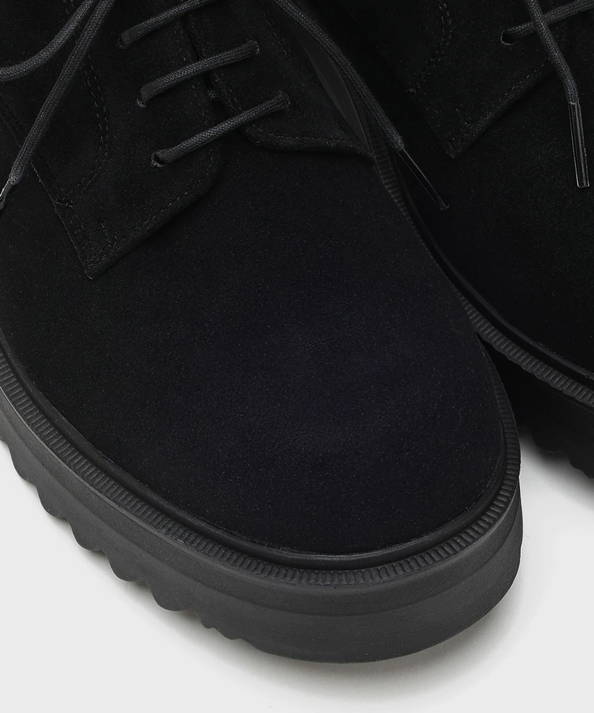 피렌체 아뜨리에(FIRENZE ATELIER) [SECOND.A] 볼륨 라운드토 5CM 스웨이드 더비 2NDF2700BS [BLACK]