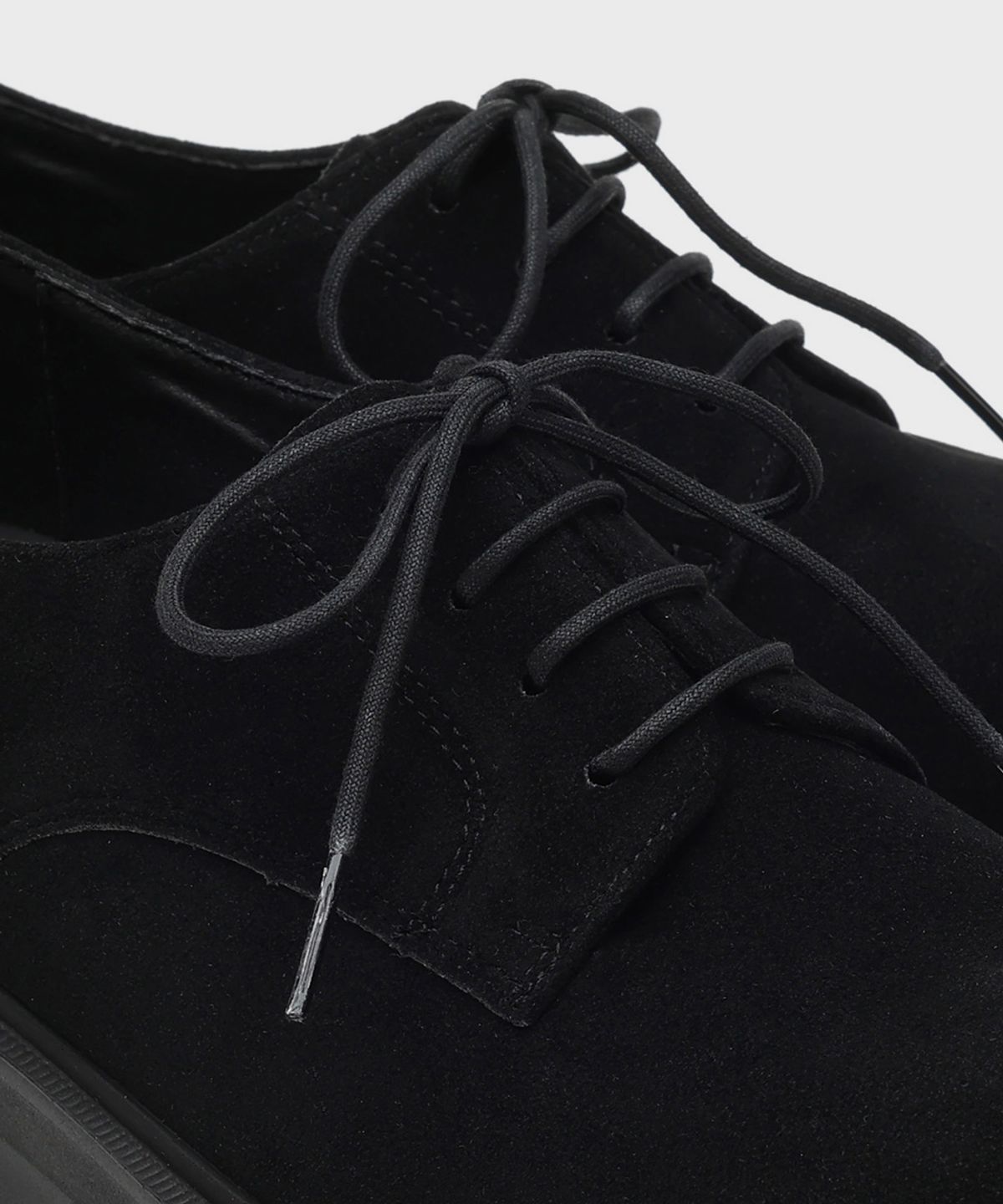 피렌체 아뜨리에(FIRENZE ATELIER) [SECOND.A] 볼륨 라운드토 5CM 스웨이드 더비 2NDF2700BS [BLACK]