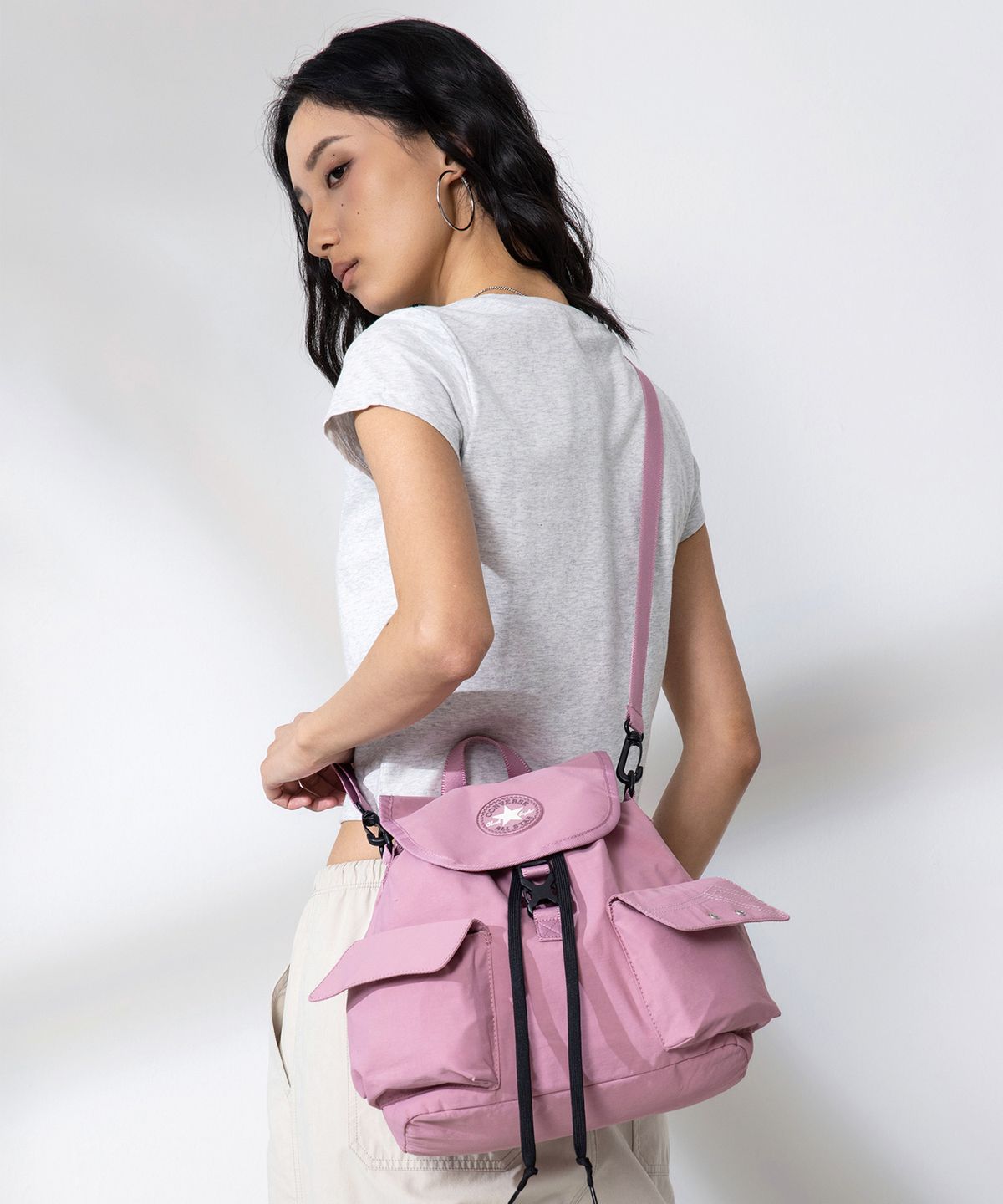 컨버스(CONVERSE) 척 패치 처비 백팩 라일락 UA5919-PCG