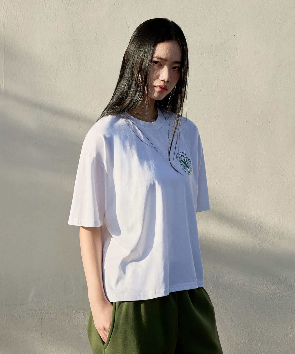 미니멀프로젝트(MINIMALPROJECT) 웨일 피그먼트 크롭 반팔티셔츠 MST166C / 3COLOR