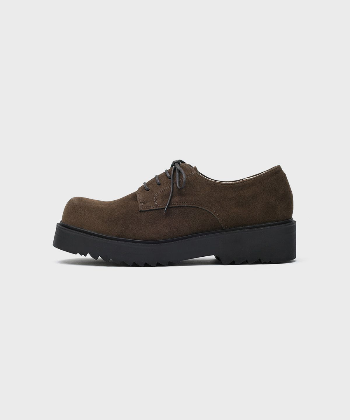 피렌체 아뜨리에(FIRENZE ATELIER) [SECOND.A] 볼륨 라운드토 5CM 스웨이드 더비 2NDF2700BS [BROWN]