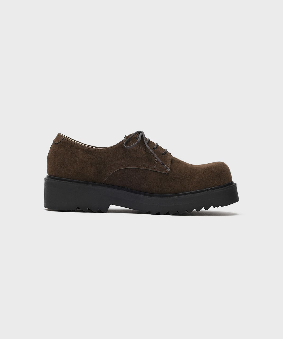 피렌체 아뜨리에(FIRENZE ATELIER) [SECOND.A] 볼륨 라운드토 5CM 스웨이드 더비 2NDF2700BS [BROWN]