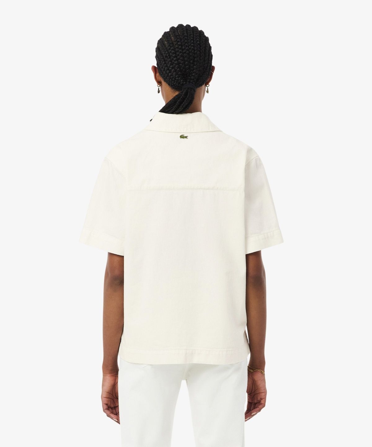 라코스테(LACOSTE) 여성 폴로형 데님셔츠 CF0051-56G 001