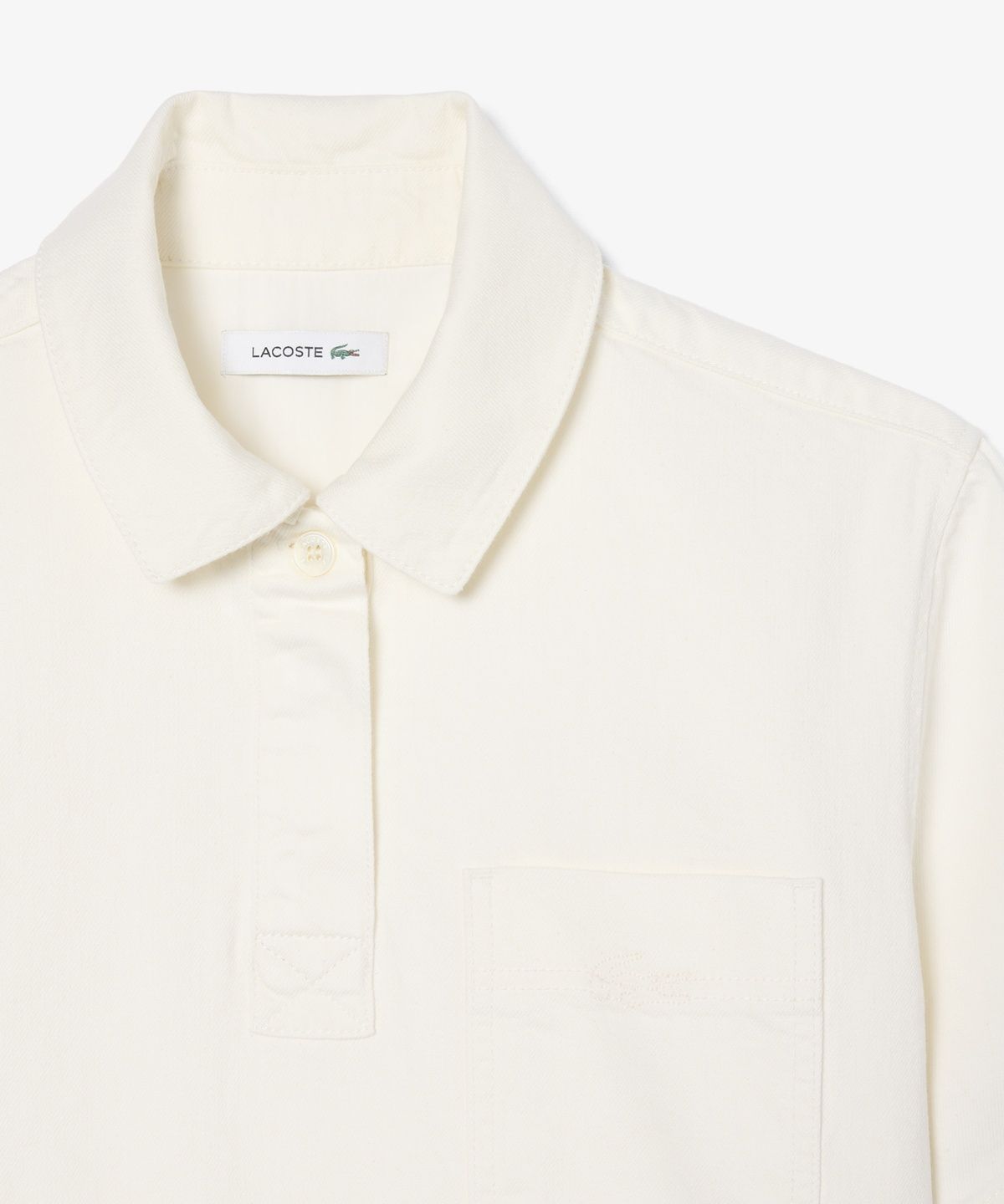 라코스테(LACOSTE) 여성 폴로형 데님셔츠 CF0051-56G 001