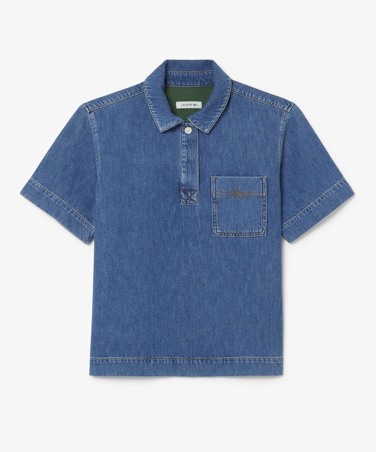 라코스테(LACOSTE) 여성 폴로형 데님셔츠 CF0051-56G 36L