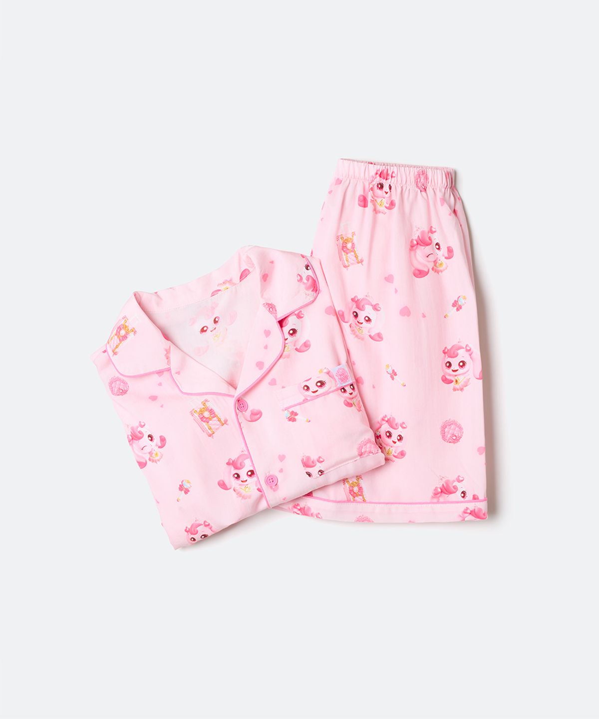 스파오 키즈(SPAO KIDS) [키즈] (캐치티니핑6) 반팔 파자마(PINK)_SPPPG37KU1