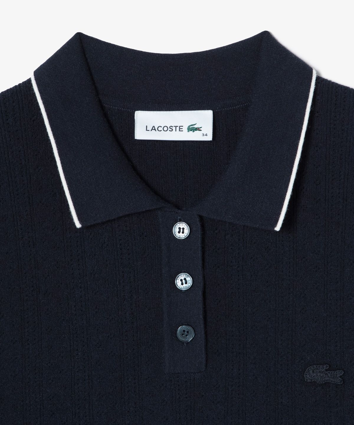 라코스테(LACOSTE) 여성 포인텔 스웨터 폴로 셔츠 PF413E-56G 166