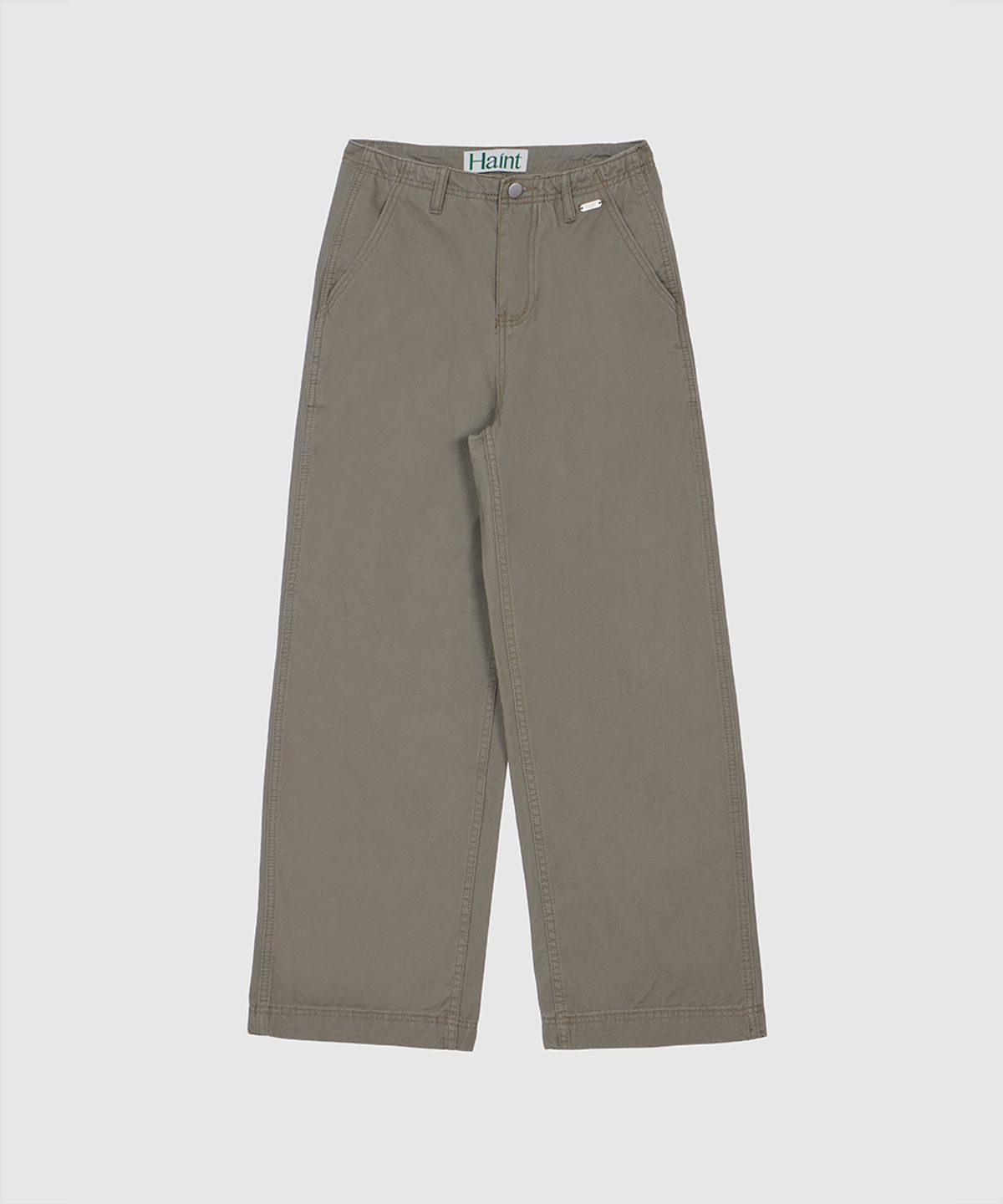 헤인트(HAINT) STANDARD STRAIGHT EASY FIT COTTON PANTS 5COL_KHAKI
