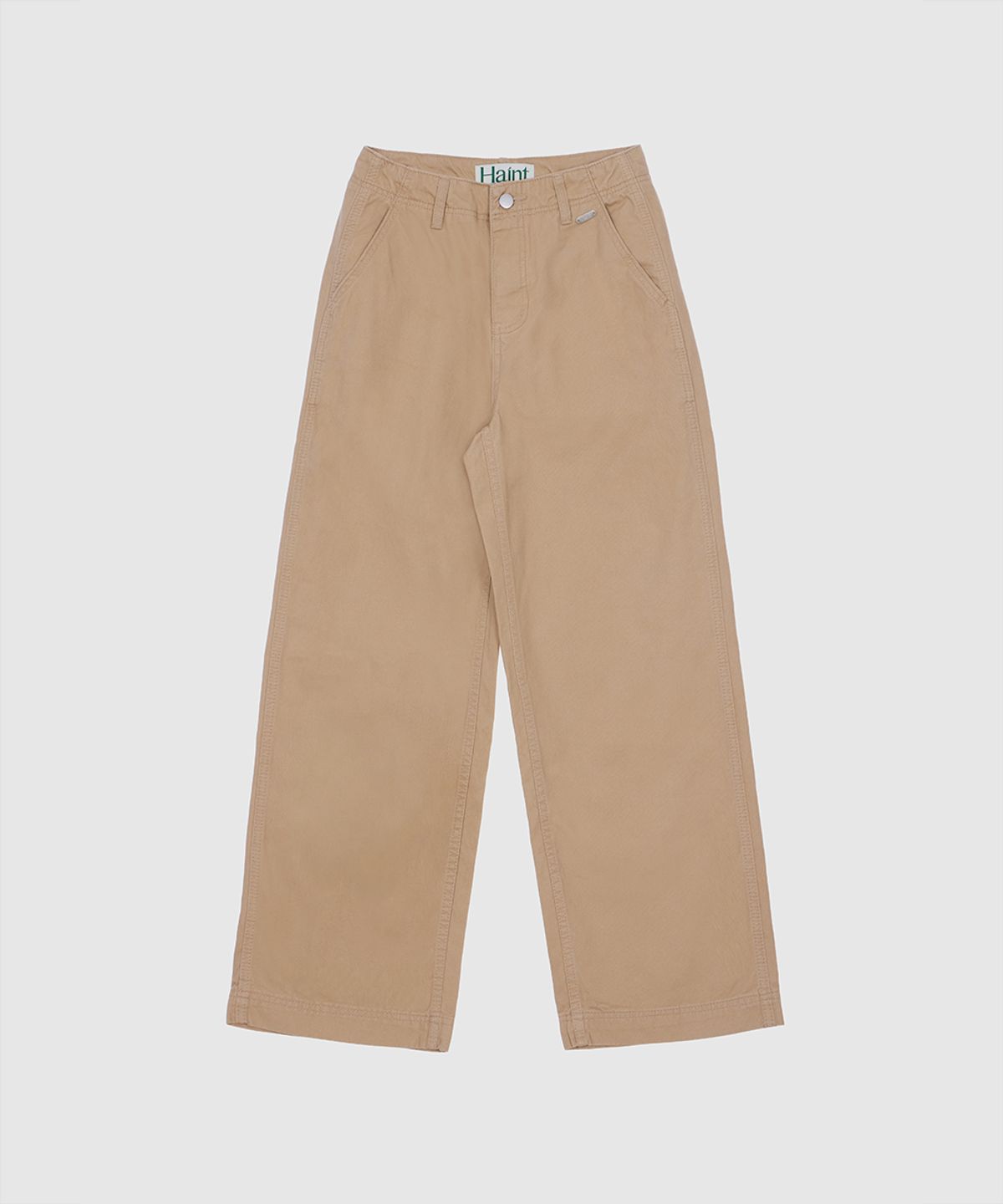 헤인트(HAINT) STANDARD STRAIGHT EASY FIT COTTON PANTS 5COL_BEIGE