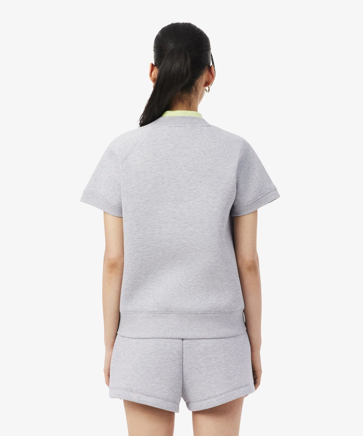 라코스테(LACOSTE) 여성 더블페이스 반팔 스웻셔츠 SF7461-56G CCA