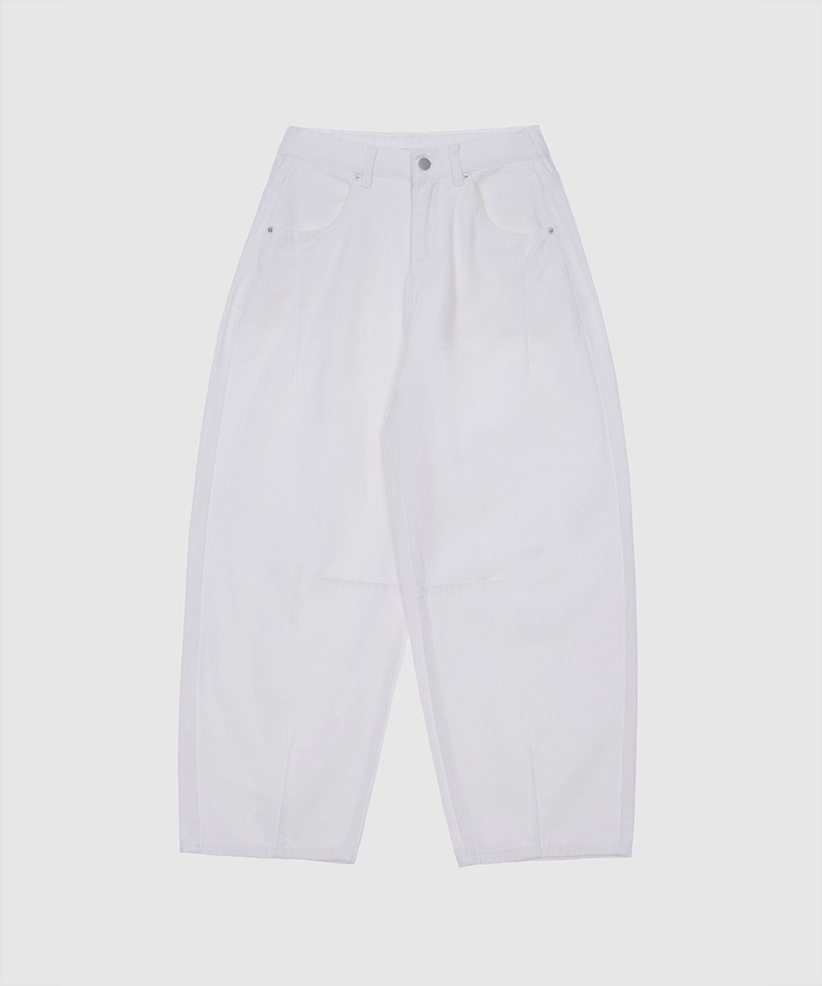 헤인트(HAINT) WIDE VOLUME BAGGY FIT BANDING COTTON PANTS 2COL_IVORY